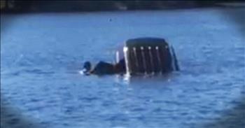 Cyclists Save 68-Year-Old Woman Trapped In Sinking SUV