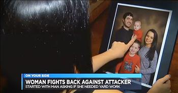 Kayla Tamburello may be small but this mother was not afraid to take a stand when an intruder forced his way into her home. When he came close to her son, Kayla took matters into her own hand and fought the man off with a pipe. Don't mess with a mama!