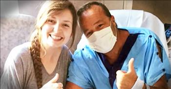 When Kim Charters found out that her dad's stage four kidney failure had progressed to stage five, she knew he needed a kidney donor. Knowing this process could take up to 5 years, she turned to Facebook to find a match. And when a high school classmate ends up being the donor, you'll be fighting back the tears. 
