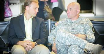U. S. Army soldier Mr. Glascott met a kind stranger at the airport when he was returning home from overseas. He spoke briefly with the stranger and let him know he was looking forward to seeing his children and taking a vacation. A few days later, the soldier arrived at Great Wolf Lodge with his family to find that his trip had been paid in full, thanks to the kind man. What an amazing act of kindness!