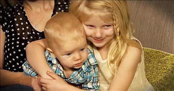 5-year-old Lexi is receiving a well-deserved medal after saving the life of her baby brother and mother after a scary car wreck. When their family vehicle drove off an embankment, Lexi's mom, Angela, was knocked unconscious with a broken back. Lexi unbuckled her car seat and made her way up the embankment where she flagged down a car for help. Thank goodness for this brave little girl!