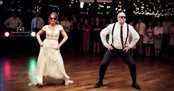 When Mikayla got married, she knew she wanted to do a special dance at the wedding with her father. So instead of a traditional father-daughter dance, she decided to surprise the guests with this talented mashup of dance moves. Mikayla was incredible, but I think her dad really stole the spotlight with his moves. Look at them go!