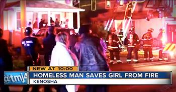 Brian Dial, a homeless man, was staying at his friend's house when the apartment building caught fire. When Brian heard that a young girl was still trapped inside, he ran back in to save Ma-Qeeta Pritchett. Thank goodness God put this brave man in the right place at the right time.