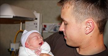 Staff Sgt. Jeremy Katzenberger and his wife Colleen fell in love at a young age. They were married soon after he graduated Army Ranger school and shortly after that, they welcomed a baby boy. While Jeremy was deployed, Colleen had him record himself reading a children's book so the baby would be familiar with his voice. Unfortunately, Jeremy was killed was serving overseas, but this special book allows his memory to live on. What an amazing gift!