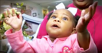 Baby Bryce is being called a miracle baby and when you hear her incredible story, you'll be saying the same thing. Bryce survived a horrific car crash when the family car was hit by a tractor trailer and this 9 month old baby was ejected and landed in a nearby storm drain. When you see the aftermath of the car and where she landed you'll know that God was there that day. And can you believe this sweet baby doesn't even have a scratch? Our God is so good!