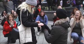 This 'Can't Stop the Feelin'' Flash Mob Proposal Will Have You Dancing Along