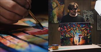 Watch closely as this inspiring artist overcomes tremendous obstacles to create spectacular paintings.  For John Bramblitt, epilepsy and blindness do not stop him from pursuing his artistic passions.  He uses touch, music and emotion to carry the images in his mind onto the canvas, creating vivid and beautiful works.  God's touch is alive in this amazing man.