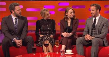 Some of today's biggest movie stars have thanked their parents in a special way by taking them as their date to the Oscars or Golden Globes.  In this interview, Emma Stone, Ryan Gosling, Sienna Miller and Ben Affleck tell the cutest stories about sharing these spectacular occasions with their parents.