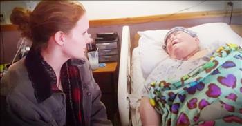 It's not often that an 18 year old forms a bond with a 94 year old, but Isabelle and Helen had a unique relationship.  Young Isabelle works as caregiver at Life Care Center, where Helen has been a patient for 7 years.  Their friendship formed when Isabelle would visit Helen's room and they would sing hymns together.  Recently, Helen realized her battle with heart failure was near its end.  Isabelle came in on her day off to comfort Helen before her passing with one of their favorites, "In The Garden".  We're sure Isabelle's sweet voice gave Helen peace in her final moments.  What a beautiful friendship. <3