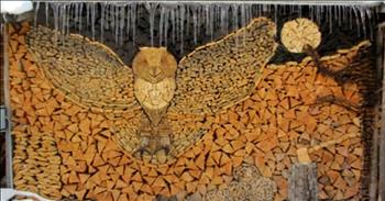 The best way to make a mundane task not so mundane is to make it into a creative venture.  Look at these amazing log piles.  Some incredibly gifted log splitters have some serious artist genes.  We would love to have one of these in our back yards!