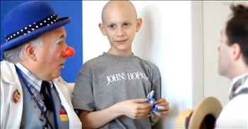 The Big Apple Circus Clown Care Unit does not spend its days under the bigtop, but rather in the pediatric wing of hospitals around the US.  The clowns are actually doctors and their mission is to bring a different type of care to the inpatient children at these hospitals.  We can only imagine how much joy and hope these angels are bringing to these sweet sick kids.  God bless these clowns!