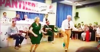 Most of us probably don't expect a couple of this age to be able to compete in a dancing contest.  But these two will prove anyone wrong!  This couple busted out some truly incredible swing moves and our jaws were on the floor.  Seeing these two rocking their dream is such a great reminder that age is just a number!