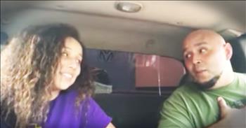 Kris and Dayla Jones' <a href="https://www.everythinginspirational.com/dad-sings-tennessee-whiskey/" target="_blank">first video</a> of singing in the car went crazy viral. And now this precious father-daughter pair is back with this incredible duet of 'Blue Ain't Your Color'. Man there is nothing like a father and daughter singing together! How sweet are they? And so talented!