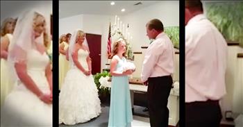 When Clifton and Jana were exchanging their wedding vows they knew they needed to do something special for the bride's little girl Jayda. Clifton and Jayda created an incredible bond and he truly stepped in as a father figure for Jayda. So he wanted to make sure that this sweet little girl knew that the promises he was making to her mom extended to her too. So he wrote his own special vows for Jayda. And when you hear the promises he makes his new daughter you have to smile!