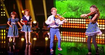 Tiny Irish Dancing Celtic Band Performs On Little Big Shots
