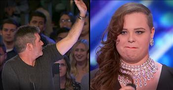 Simon Stops 21-Year-Old's Singing Audition
