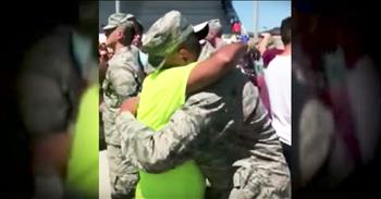 Frankie Sanchez Sr. risked his life to protect our country serving in the military and his son, Frankie Jr., wanted to follow in his father's footsteps. So Frankie Jr. decided to enroll in the Air Force to be a hero like his dad. According to tradition at Air Force graduation the graduates stand and wait to be 'tapped out' to complete the ceremony. Frankie Sr. was determined to be the one to tap out his son, but there was one big obstacle in his way. Frankie Sr. is dependent on a wheelchair after being tragically diagnosed with ALS and it slowly took his body away from him and left him in a wheelchair. But this hero was determined to stand to tap out his son. And when you see the moment he walks out of his wheelchair and over to his son you're going to need the tissues! What an incredible moment.
