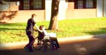 Recently, a Waco Police Department officer helped out a woman in need in the most amazing way. When this woman's motorized wheelchair broke down at a restaurant, this selfless police officer pushed her all the way home. What an incredible act of kindness that this cop showed. Thank you officers, for all that you do!