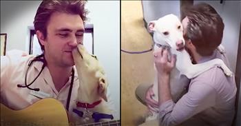 Ross Henderson has dreamed of becoming a veterinarian, like his father, since he was just a young boy. Ross also had another dream that involved music. 

All grown up, Ross is now a practicing vet at his father's practice. And when you hear him use his musical talents to serenade the animals at the hospital, your heart will be touched. His sweet songs help to comfort and calm the many animals that come in and out of the clinic.

What an incredible way to combine both of his passions for a great cause!