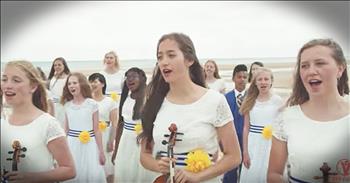 The One Voice Children's Choir is an incredibly talented ensemble of young men and women. Their beautiful songs never fail to touch our hearts.

Now, this group is singing a chilling tune dedicated to all the soldiers who fought in World War II and to the Jewish victims who lost their lives during the Nazi Holocaust. Their performance of the song 'When You Believe' was captured on Omaha Beach and Brittany American Cemetery and Memorial in Normandy, France. 

This symbolic song is absolutely amazing and it makes me so proud to see the younger generation appreciate the past. Let these touching lyrics remind you of all we have to be thankful for each and every day.  