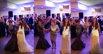 Daughter, and new bride, Julia McDonald and her mother Sheila surprised all of their wedding guests at Julia's recent nuptials. Just when you think it's going to be a simple slow dance, this duo stuns the crowd with a special reception dance.

While battling Cystic Fibrosis, Sheila raised Julia all on her own and because of this, Sheila and Julia have a very special bond. Sheila has been feeling really sick lately but she wouldn't let that stop her from performing their special choreographed dance. 

These two clearly have an unbreakable bond and it definitely shows through in their dance. What a beautiful memory to cherish forever!