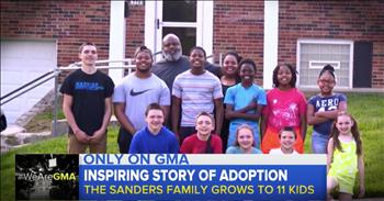 Christopher and Christina Sanders fell in love when they were just kids in high school. Together, they grew a family that included 4 boys and one girl, but they knew they had a place in their hearts and a home for more children.

So this incredible family decided to become foster parents. They received a call in the middle of the night about 4 boys who needed a home and needed one fast, and of course they said yes. 

After the boys spent a few days with the Sanders, the family learned the boys had 2 sisters also in foster care. The Sanders quickly worked to bring the girls into their home too. After no time, this family was whole. 

Now these foster kids are officially part of the family through adoption. And hearing this family's story of love is truly beautiful!