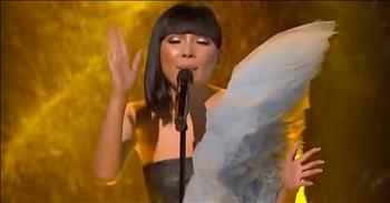 Woman Sings 'Bridge Over Troubled Water' On X Factor