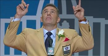 Football player Kurt Warner spent many years in the NFL before being inducted into the Hall Of Fame. Today, he's being given this incredible honor and he knew exactly who to thank during his acceptance speech.

Throughout every single up and down on the field and off, God has been Kurt's guiding force. Kurt considers himself fortunate for every moment that the Lord bestowed upon him, even the tribulations. 

So when he was able to give the 'famous last words' he gave all the glory to God by saying 'Thank You Jesus.' I'm so glad he said this on national television for millions of viewers to see.