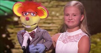 12-year-old Darci Lynne may be young but that's not stopping her from being one of the most talented ventriloquists that I've ever seen. And Darci is thrilling crowds as she competes on America's Got Talent. 

During her first audition, Darci earned the coveted <a href="http://www.godtube.com/watch/?v=YKYGLPNX" target="_blank">golden buzzer</a>. Now, she's back on stage with a new act and a whole new friend, Oscar. Darci goes on to explain that Oscar has a crush on one of the judges, Mel B, and he has a special song for her. 

And just wait until you hear this funny rendition of The Jackson 5's "Who's Lovin' You." This talented girl is definitely going places!