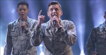 The a cappella men of In The Stairwell have become a singing sensation on America's Got Talent. This Air Force Academy group combines talent and dance in the most incredible way. 

Each performance, they manage to impress the judges and audience even more than before. Now, these gentlemen are back with a unique rendition of "Some Nights" by Fun. 

I just love how all of these voices blend together to create an amazing sound. And when they start dancing around the stage, I can't help but to groove along too. I'm so excited to see what these guys do next!