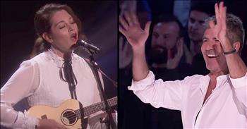 During her first audition on America's Got Talent <a href="http://www.godtube.com/watch/?v=YKY6PWNX" target="_blank">America's Got Talent</a>, Mandy Harvey wowed the judges with her beautiful song. 29-year-old Mandy is deaf but that doesn't stop her from sharing her amazing voice with the world. 

Just listen as she performs another original titled 'Mara's Song.' This talented performance truly showcases her God-given voice and skills. 

What a blessing to hear this sweet woman on such a big stage. I hope we will see more of Mandy in the future!