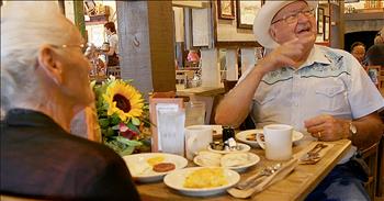 Wilma and Ray Yoder have always loved traveling the country. This sweet couple has been married over 60 years and they've been to 644 Cracker Barrels across the USA over a 40 year span. 

Today, for Ray's birthday, they're celebrating in the best way possible and visiting the only Cracker Barrel left on their list. This 645th visit is special in so many ways for this kind couple. The restaurant means more than just food for them. 

You can truly tell that it's like visiting family each and every time they walk through the doors. This is an amazing accomplishment for the duo and I'm so glad the cameras were rolling to catch this special memory. 