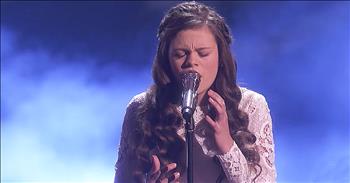 13-year-old Angelina Green earned the coveted golden buzzer with her <a href="http://www.godtube.com/watch/?v=YKGP7LNX" target="_blank">first audition on America's Got Talent</a>. Her powerful voice caught the attention of both the judges and the audience. 

Now, she's back singing a moving rendition of 'Gravity' by Sara Bareilles. I'm so glad this talented young girl is showcasing her voice for all the world to hear. 

Who else thinks this teen is going to go far in the competition?