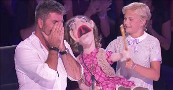 13-year-old Darci Lynne has been impressing the judges on America's Got Talent since day one. Now, this talented ventriloquist is back with another hilarious performance with her puppet, Edna. 

This particular puppet has a crush on Simon and she's not afraid to sing about it. Just watch this funny performance as Edna serenades the outspoken judge. 

The look on his face is pretty priceless. Who else is cracking up over this hilarious skit?