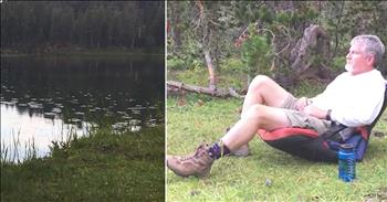 This man was fishing at Nellie Lake in the Kaiser Wilderness when he discovered an incredible phenomenon. As he sat in a chair, he shouted 'Hey' towards the lake and the result was amazing. 

Thousands of waterbugs responded to his voice by making ripples all across the water. Every time the man shouted, the reaction became bigger and bigger. I love watching the simple acts of nature that make it truly amaze to witness. 

God certainly made this earth a beautiful place for us! Have you ever seen anything like this?