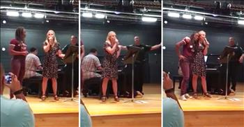 Actress Kristen Bell was in Orlando for work when Hurricane Irma came through. She was unable to evacuate safety in time, so she was forced to stay and ride out the storm. 

But instead of sitting in her hotel room, this inspiring lady spread positivity throughout the area. She even showed up at Meadow Woods Middle School which was being used a hurricane shelter and sang some of her famous songs from 'Frozen.' 

It's so amazing to see this celebrity help bring cheer during a difficult situation. I'm still praying for those in the path of this terrible storm. 