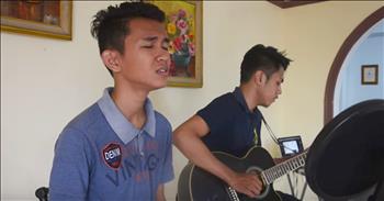 The Lord is our light and our strength. The talented duo of Aldrich and James remind us of this as they cover the popular song 'In Christ Alone.' 

This pair always delivers a powerful performance and they never fail to give all the glory to God. Just listen to how the guitar adds to the amazing vocals to give this worship song an incredible delivery. 

Hand your fears over the Lord and rest your worries on His shoulders. This is exactly what my heart needed to hear today. Amen. 