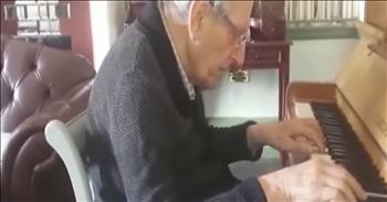 94-year-old pianist Edward Hardy suffers from dementia. Edward is a former soldier and his heartbreaking disease has stripped him of some of his most precious memories. 

Though he has lost many things, the one thing that remains is his love for his wife of 75 years, Betty. Today, these two are celebrating their anniversary in the most amazing way. Edward sat at the piano and started to play his Betty's favorite song. He has never forgotten this tune. 

It's so beautiful to see the love that these two share. What a blessing to witness this precious moment. 