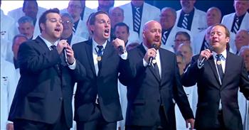 The classic song 'With a Little Help from My Friends' always touches a special place in my heart. It truly seems to transport me back to a much simpler day and time. 

Today, the talented men of Crossroads and Vocal Spectrum are performing this iconic song barbershop style. They're joined with a few other groups and together they produce the most incredible sound.

 I always love hearing a cappella songs and these voices truly blend together in an amazing way. And the message in this song is even more relevant today than it was years ago. Do you have song that reminds you of times past? 
