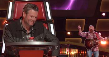 40-year-old Red Marlow is a country as it gets. But this constructor worker has a dream and that's to sing on the big stage. 

Today, Red is taking his talents to The Voice and once he starts performing his rendition of 'Swingin' it's easy to see why the judges turned around. This good old boy sure does have some talent and he's definitely got the heart to match. 

I'm so glad he was able to impress the judges and continue to pursue his passion. Judge Blake Shelton and Red are a perfect pair and I can't wait to see what he does next.