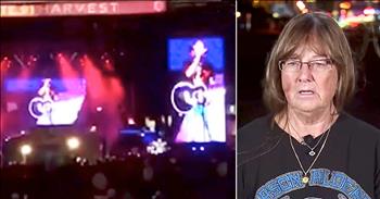 Gail Davis was enjoying a country music concert in Las Vegas when tragedy struck. A gunman opened fire on the crowd and killed more than 50 people. Hundreds more were wounded and Gail was in the middle of this terrifying situation. 

She attributes her survival to a kind police officer that she calls her guardian angel. The officer stayed with her the entire time until she was able to run to safety. 

There have been so many stories of selflessness during this horrific situations. I'm so glad that love is still around even in them most difficult of moments. 
