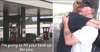 Lloyd's childhood friend was enjoying a country concert with his 4 children when a gunman opened fire. Lloyd's friend was shot and ultimately lost his life. 

After he learned of his friend's death, Lloyd decided to honor his life in a special way. Each day, Lloyd sets out to perform random acts of kindness for strangers, such as paying for their gas. 

He knew there was a lot of anger in the world and hoped that his simple acts would add a little bit more happiness to society. I think we can all take a cue from Lloyd and spread a little more kindness in this world.