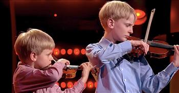 Jude and Lewis may be young, but they are full of talent. Just watch as they step on Australia's Little Big Shot stage and share their gift with the world. 

These 2 violin prodigies play the most beautiful classical music together and it's absolutely amazing to hear. When they combine their talents, it's truly an incredible moment. And these brothers have the best personalities too. 

Their funny interview had me grinning from ear to ear. Who else was delighted at these two young talents? I can't wait to hear more!