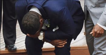 Quinton Reed couldn't hold back the tears when he saw his beautiful bride, Ashley, walking down the aisle. Normally, Quinton is not an emotional person but when he saw his future wife walking towards him, the tears just started flowing. 

Weddings are truly an amazing moment and the commitment that 2 people make to each other is absolutely beautiful. It's no one wonder this groom got choked up during this momentous occasion. 

Just the look on his face says everything and there's no doubt that he loves Ashley with his whole heart. Congratulations on your wedding and we wish you a lifetime of happiness together! 