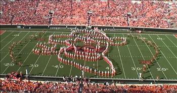 Garth Brooks is a country music icon. His songs have truly stood the test of time and continued to be enjoyed by each generation. 

Today, The Oklahoma State University Cowboy Marching Band is paying tribute to this artist by performing an incredible Garth Brooks medley during their halftime show. Just listen as some of Garth's greatest hits are given new life and sound as they play out on the field. 

There is so much skill and precision in each movement to be able to pull off this epic scene and you can tell that the crowd is loving every second of it. And that grand finale is one that you have to see to believe. Wow!