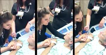 Olivia Neufelder is the type of nurse that will do anything for her patients. And that's exactly what happened with her patient, Margaret Smith. 

Olivia and Margaret formed an extra special bond as Margaret awaited a liver transplant. The two would sing together often and that always made both of their days better. When Margaret was in her final days of battling cancer, she asked Olivia to sing for her. 

The incredibly kind Olivia agreed and sang the touching song 'Dancing in the Sky' by Dani and Lizzy. The song talks about dancing and celebrating with Jesus Christ in Heaven, and it is such a fitting choice for a woman who needed comfort in her final days. Margaret has since passed, but what a beautiful moment to have to save. God bless Nurse Olivia!