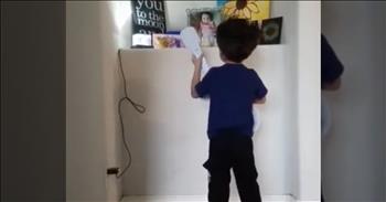 4-year-old Alexander suffered a big loss this year. His baby sister, Ava, passed away when she was just a few months old. Ava developed hydronephrosis, a condition that caused her kidneys to swell due to a back up of urine. Recently, the family watched the Walt Disney movie Coco, which features a special song titled 'Remember Me.' 

The lyrics talk about missing a lost loved one and how they will always remain in our hearts, even if they cannot physically be with us. This song struck a chord with Alexander and on what would have been Ava's first birthday, he decided to sing this song for her. Just watch as he takes his guitar and walks up to a picture of his baby sister. Alexander had no idea he was being recorded as he sweetly sings to Ava. 

This precious moment has touched hearts all over the world. There's no doubt that Alexander is an amazing big brother and Ava will always remain in his heart. There's definitely going to be some tears with this one.
