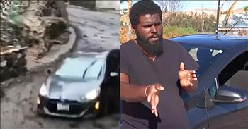 Desionne Franklin was caught in a terrifying situation during the recent mudslides in California. He was trapped in his vehicle when he felt a rumble followed by a loud rush of water. 

That's when his car was carried away by the water and he was dragged down a flooded road. The scary sight was all caught on camera and the clip immediately went viral. Now, Desionne is speaking out about his terrifying ordeal and how he is dealing with the aftermath. These mudslides are ripping through California and destroying everything in it's path. There has been so much loss through it all that I am so thankful Desionne was able to survive. 

I know he had to be so scared as he had no control over the vehicle as it rushed down the hill. But Desionne knew that God was with Him and would keep him safe. I can't even imagine being in that situation. I'm continuing to pray for anyone that has been affected by these horrible natural disasters. 