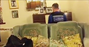 There are a lot of incredible police officers who truly go above and beyond the call of duty. And recently one, police officer took the idea of serving to another level. A while back, Mansfield police in the United Kingdom got a call about a robbery at the home of a 93-year-old man. 

After taking care of the paper work and making sure he was okay the officers wanted to go back to check on the kind man. When the officers returned, they sat with the gentleman and learned so many details about his life. They learned all about his time as a pilot in World War Two, and heard all about his beautiful wife who he sadly lost a few years ago. While they were sitting with this incredible man, one of the officers noticed that there was a piano in the living room. 

This particular officer was a passionate piano player and couldn’t help but take some time to tickle the ivories. He sat and started to play and thankfully one of his brothers in blue pulled out his phone and started to record this amazing moment. 

This officer’s talent is incredible, but it is when you can see the hands of this gentleman conducting along that you have to stop and truly take notice of the power of this moment. Taking the time to share some music and a chat with this man wasn’t required of these men but what a difference it made!