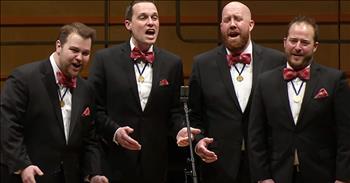 There's no doubt that the four gentlemen from Vocal Spectrum have talent. This barbershop quartet group can blend their voices together in the most amazing way. They always manage to choose just the right song to showcase their incredible skills. 

Today, these vocal wonders are taking in a Walt Disney classic as they perform a medley of songs from the animated feature film, Aladdin. This is one of those beloved Disney films that has truly stood the test of time and the songs are just as iconic.  

I've heard these song hundreds of times, but this a cappella barbershop rendition is way better than anything else I've heard. I'm definitely getting a dose of childhood nostalgia right now. I'm so glad that this group is sharing their talents on a big stage for all the world to hear. Who else is going to listen to this one again?